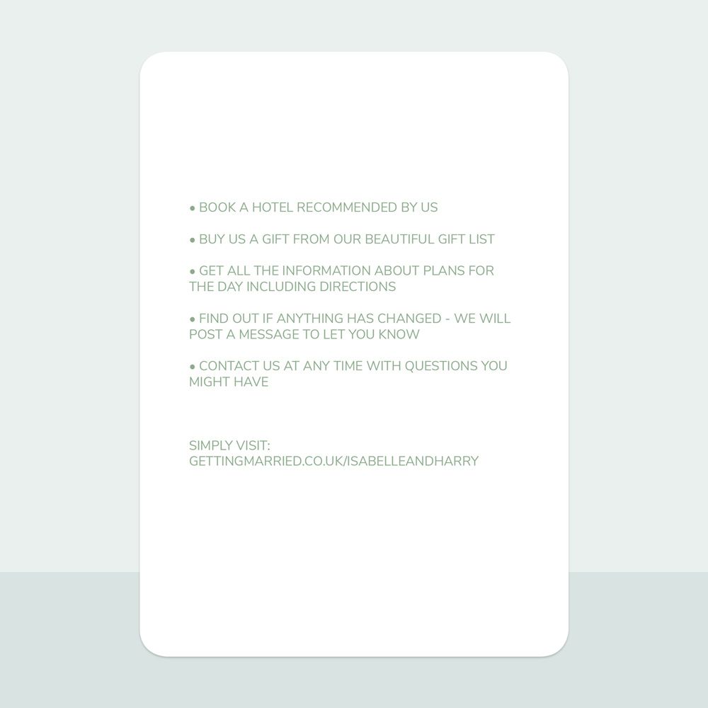 Classic Modern Monogram - Wedding Invitation & Information Card Suite