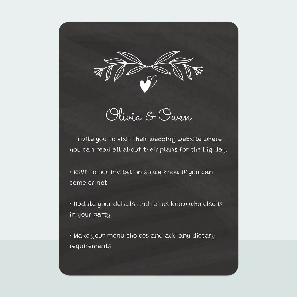 Chalkboard Hearts Suite Sample