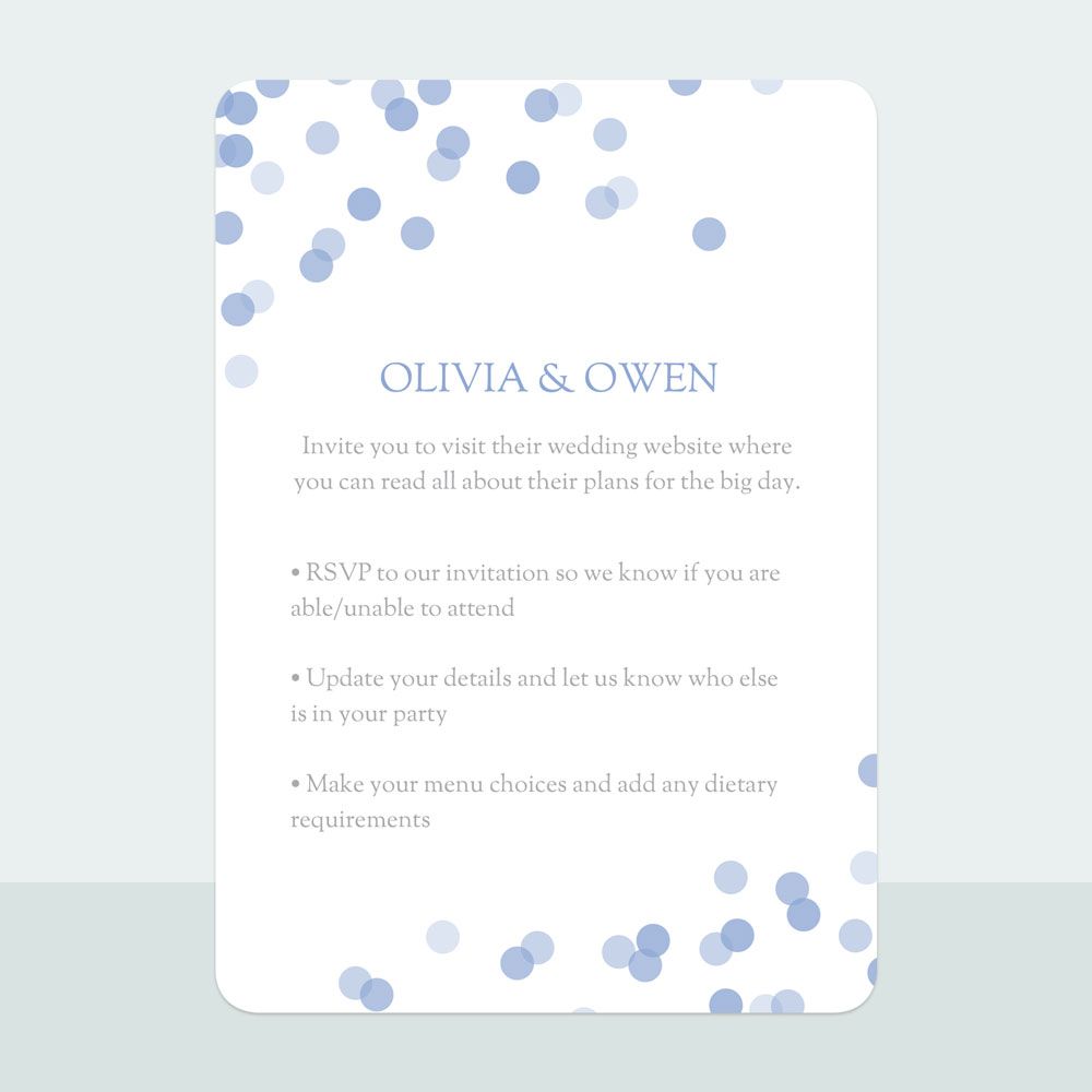 Confetti Sprinkle - Wedding Invitation & Information Card Suite