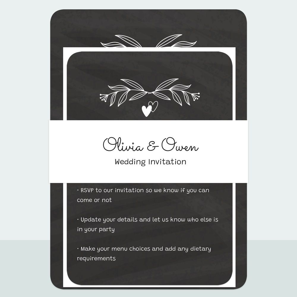 Chalkboard Hearts Suite Sample