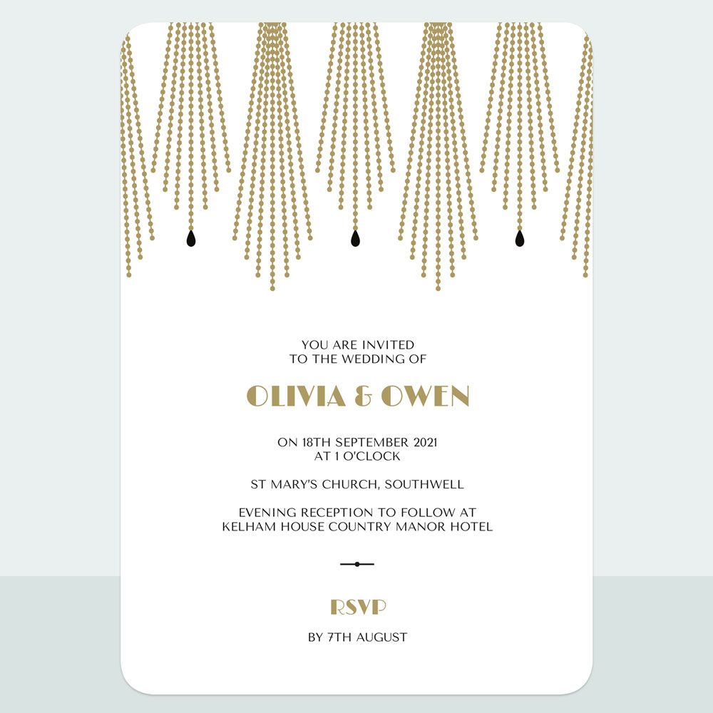 Gatsby - Wedding Invitation & Information Card Suite