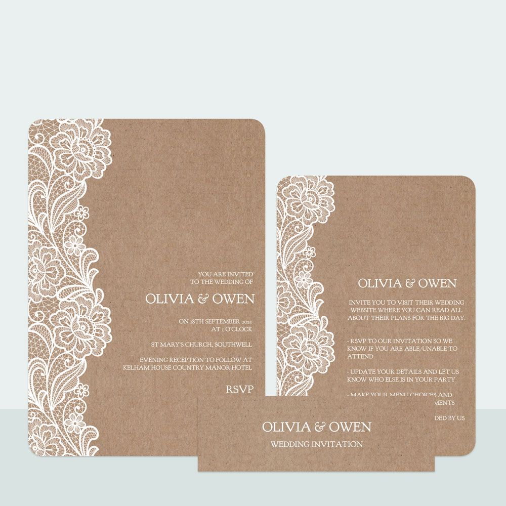 category header image Traditional Rustic Lace Suite Sample