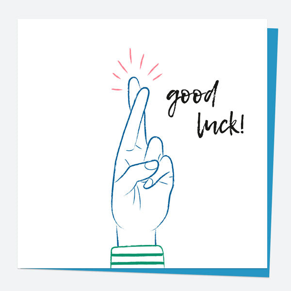 Good Luck Card - Fingers Crossed - Fast Delivery at Dotty About Paper