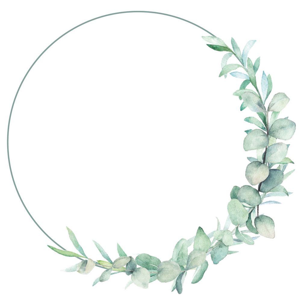 Greenery Garland - Envelope Seal - Pack of 70