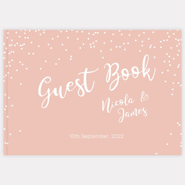 Confetti Script - Wedding Guest Book