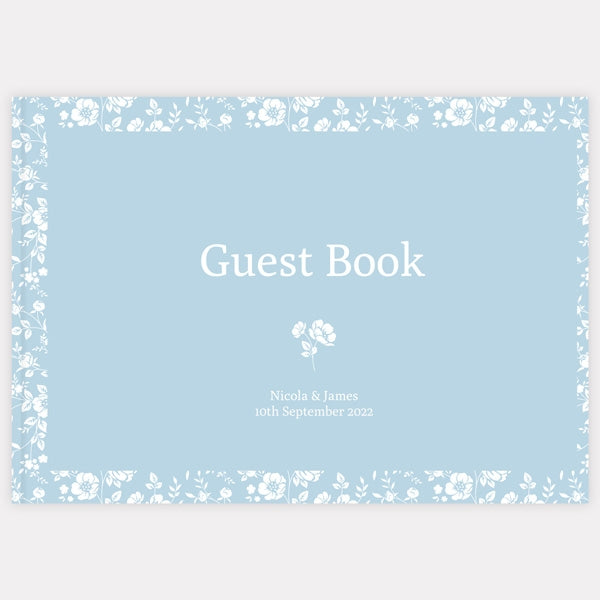 Dainty Flowers - Iridescent Wedding Guest Book