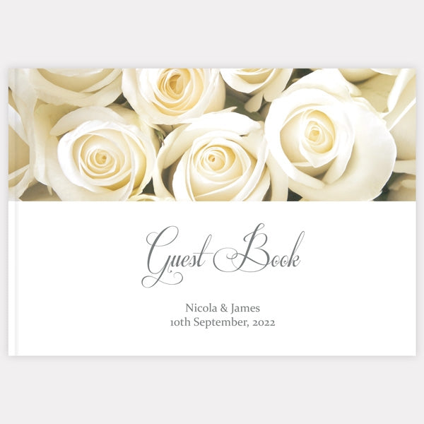 English Roses - Wedding Guest Book