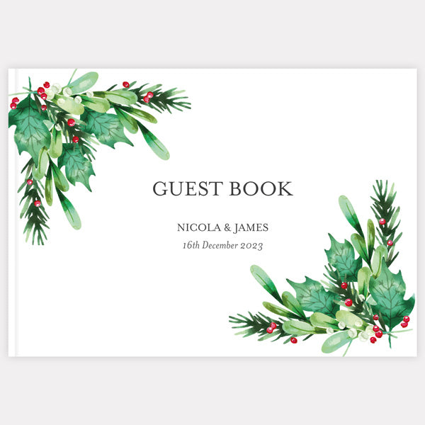 Festive Foliage - Iridescent Wedding Guest Book