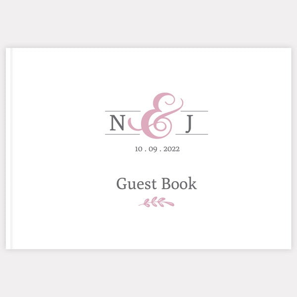 Formal Monogram - Wedding Guest Book