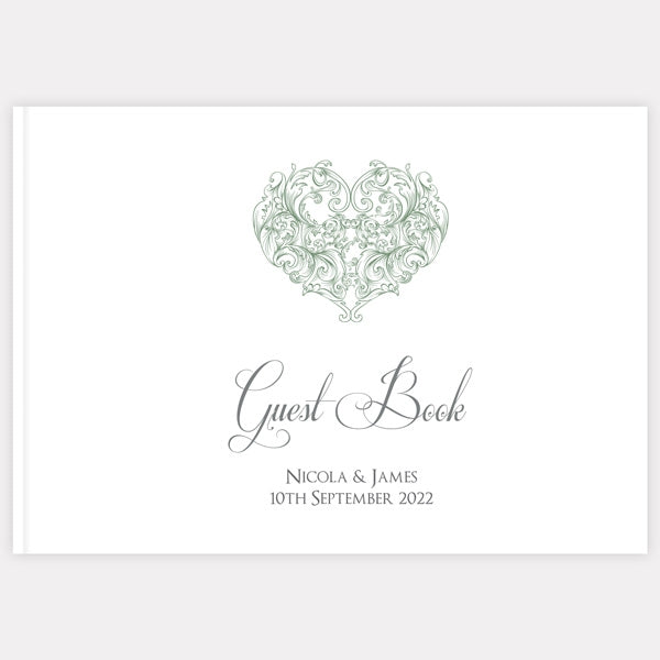 Je t'aime Wedding Guest Book