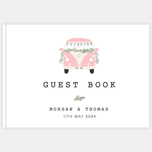 Just Married Campervan - Wedding Guest Book