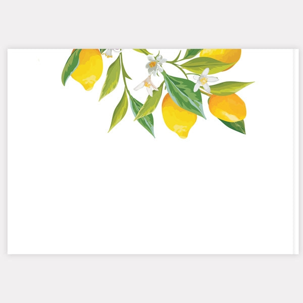 Lemon Citrus - Wedding Guest Book