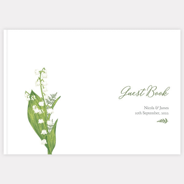 Lily of the Valley - Iridescent Wedding Guest Book