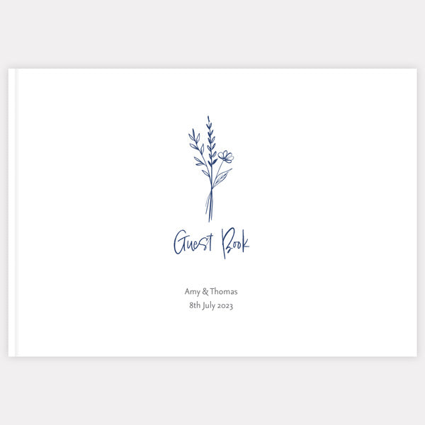 Modern Sprig - Iridescent Wedding Guest Book