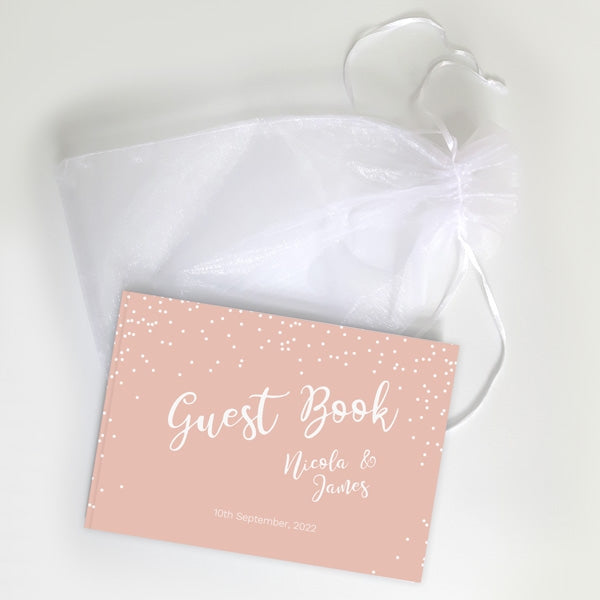 Confetti Script - Wedding Guest Book