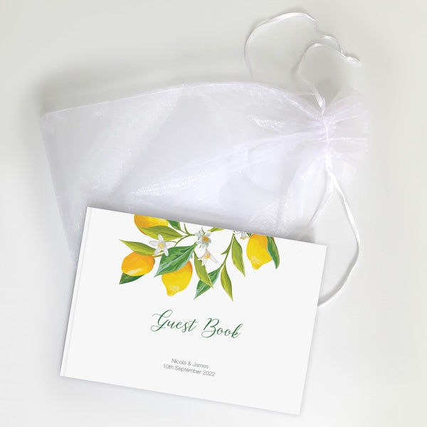 Lemon Citrus - Wedding Guest Book