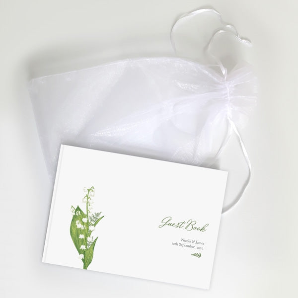 Lily of the Valley - Iridescent Wedding Guest Book