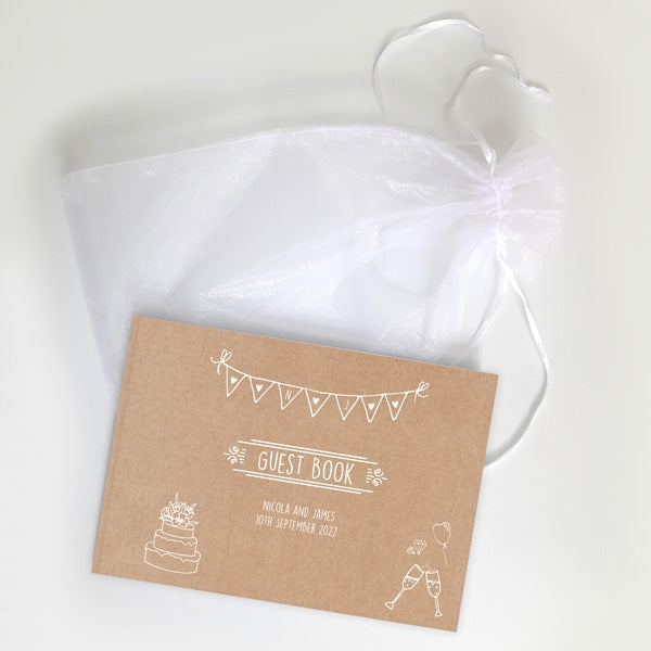 Rustic Wedding Charm - Wedding Guest Book