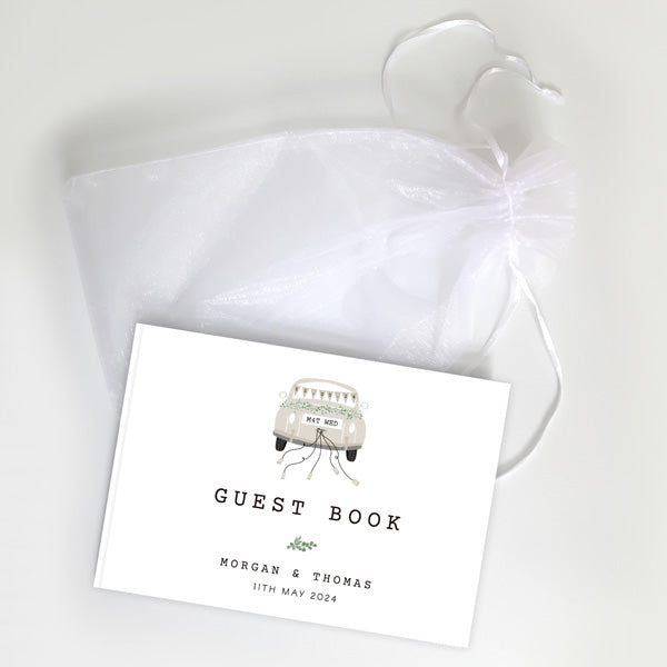 Vintage Classic Car - Wedding Guest Book