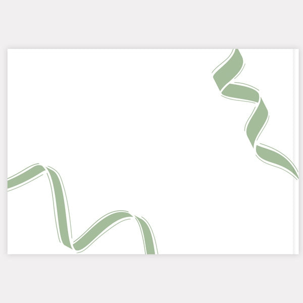 Ribbon Border - Wedding Guest Book