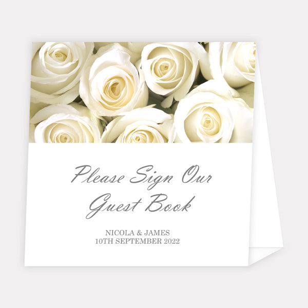 English Roses - Wedding Guest Book