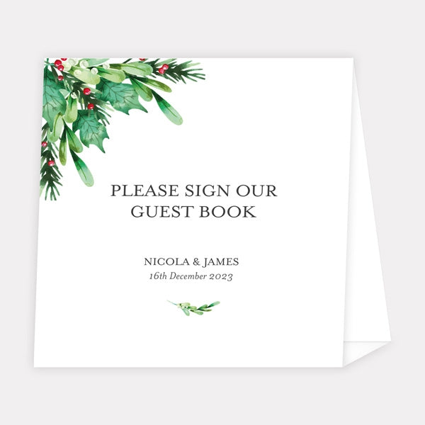 Festive Foliage - Iridescent Wedding Guest Book