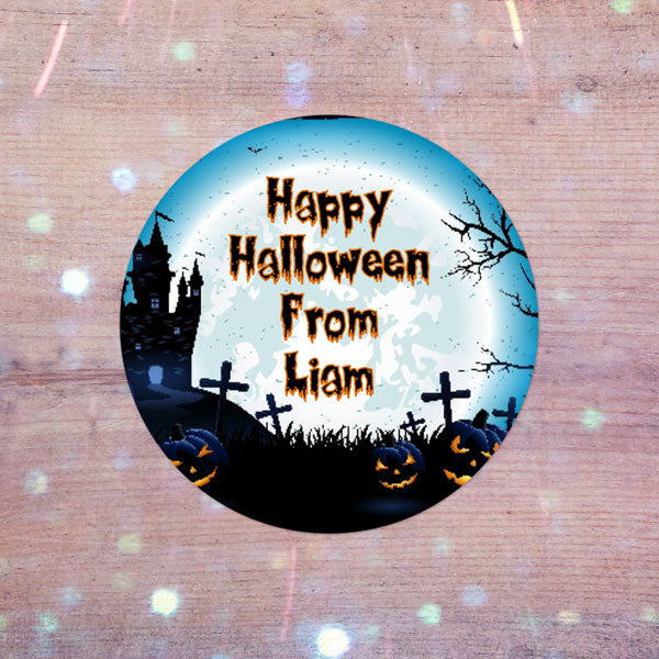 Haunted House - Halloween Sweet Bag Stickers - Pack of 35
