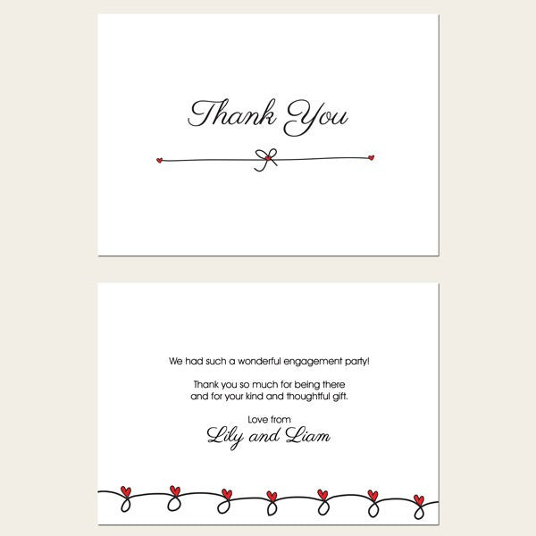 Thank You Cards - He Asked, She Said Yes