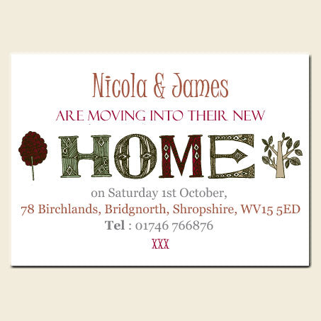 Address Cards - Home - Pack of 10