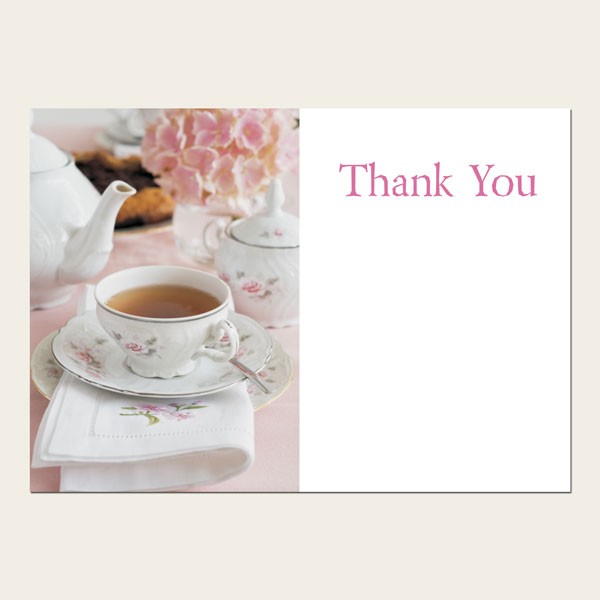 Thank You Cards - Hydrangea Afternoon Tea - Pack of 10