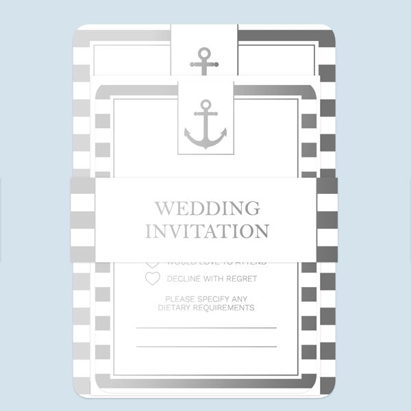 Nautical Stripes Foil Boutique Sample