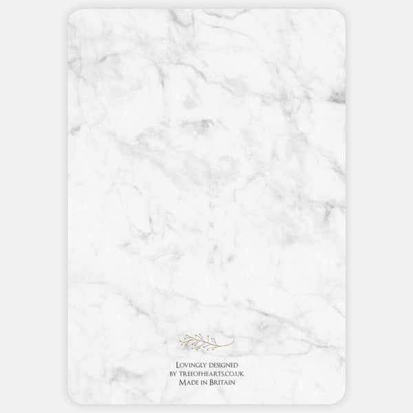 Elegant Marble Blush Wedding Invitation