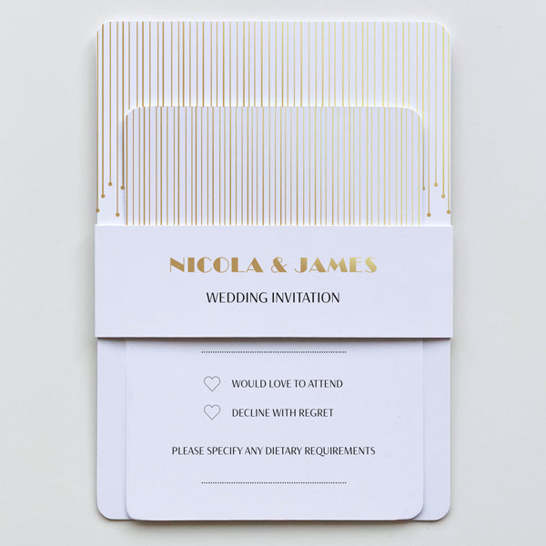 Art Deco Chandelier Foil Boutique Sample