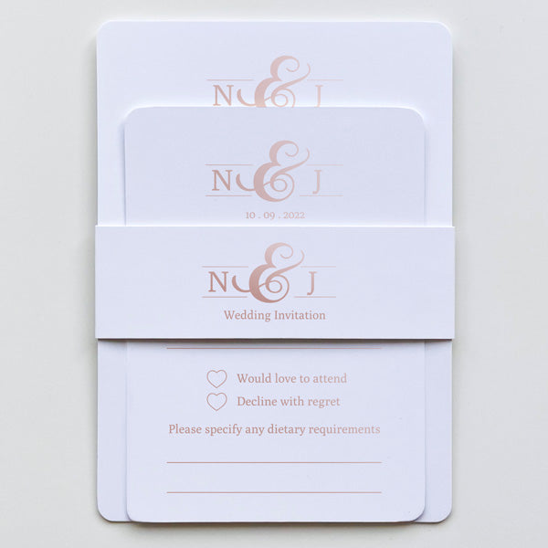Formal Monogram Foil Boutique Sample - Fast Delivery at Dotty About Paper