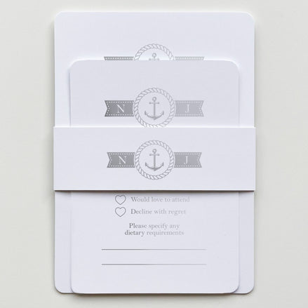 Nautical Monogram Foil Boutique Sample