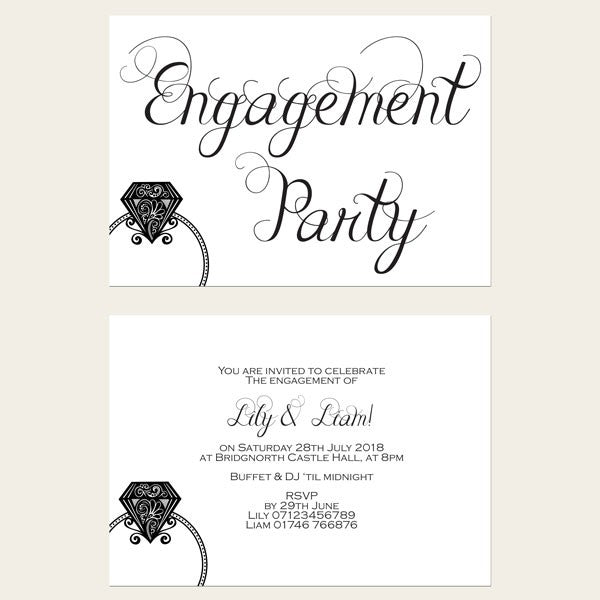 Engagement Invitations - We're Engaged