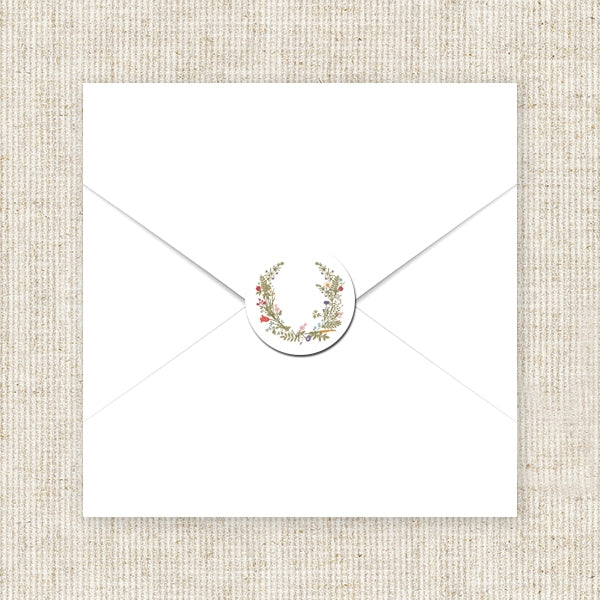 Botanical Garden Envelope Seal - Pack of 70