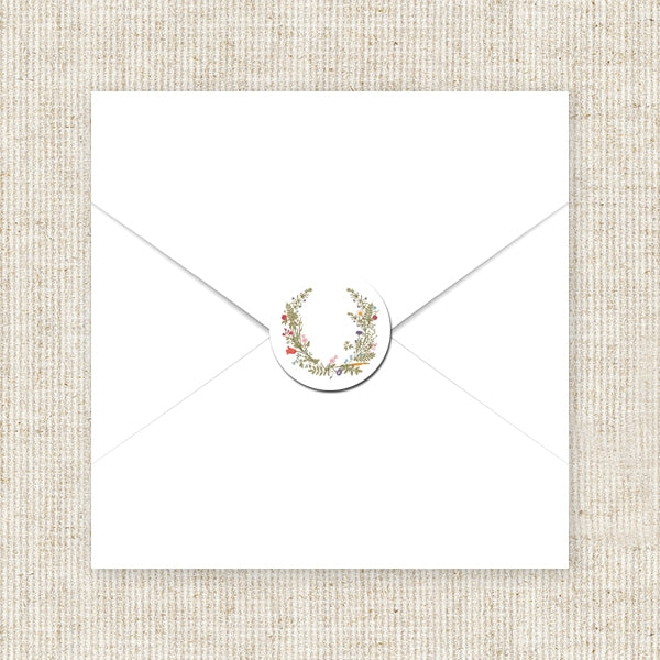 Botanical Garden Envelope Seal - Pack of 70