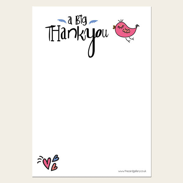 Tweet Tweet - Thank You Notelet - Pack of 20