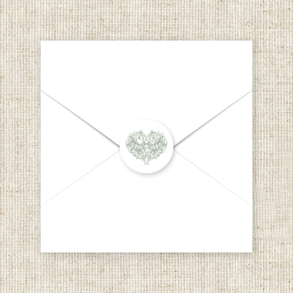 Je t'aime Envelope Seal - Pack of 70