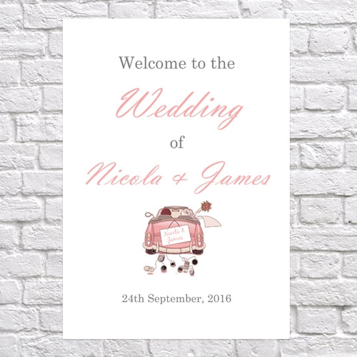 Wedding Car - Wedding Sign Range