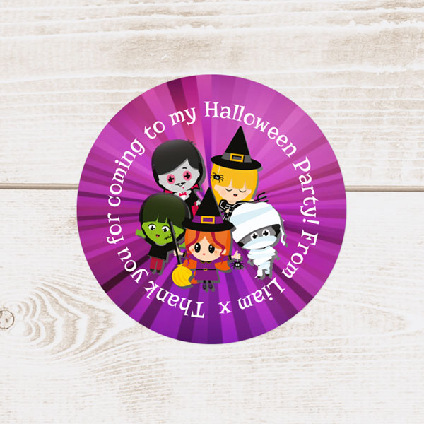 Kids Halloween - Halloween Sweet Cone & Sticker - Pack of 35
