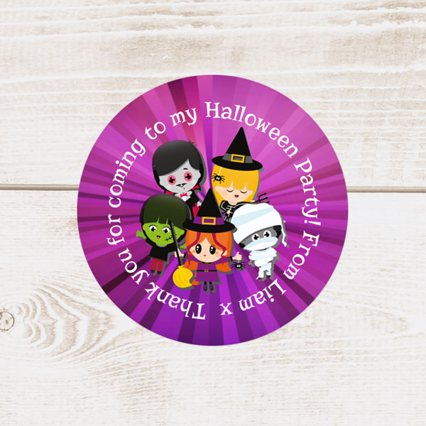 Kids Halloween - Halloween Sweet Bag Stickers - Pack of 35