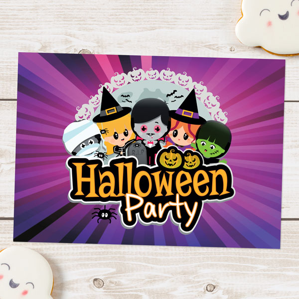 Halloween Party Invitations - Kids Halloween - Pack of 10