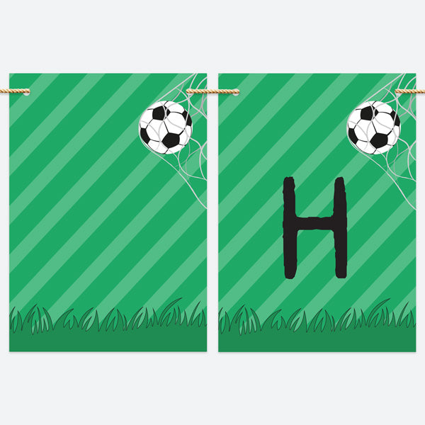 Kickin' Football - Kids Happy Birthday Bunting