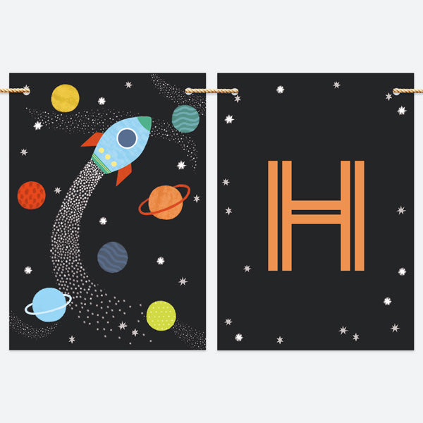 Outer Space - Kids Happy Birthday Bunting