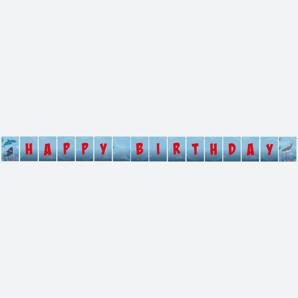 Shark - Kids Happy Birthday Bunting