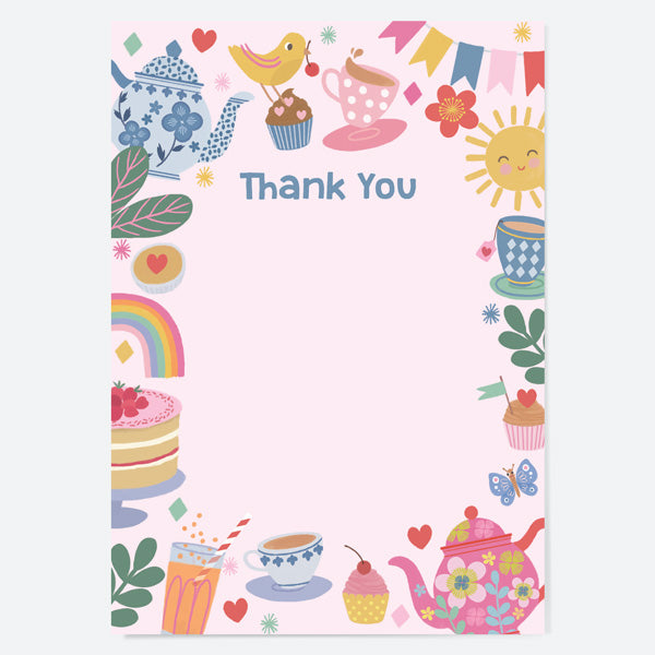 category header image Ready to Write Kids Thank You Cards - Tea Party - Pack of 10