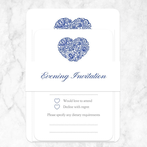 Lace Love Heart - Boutique Evening Invitation