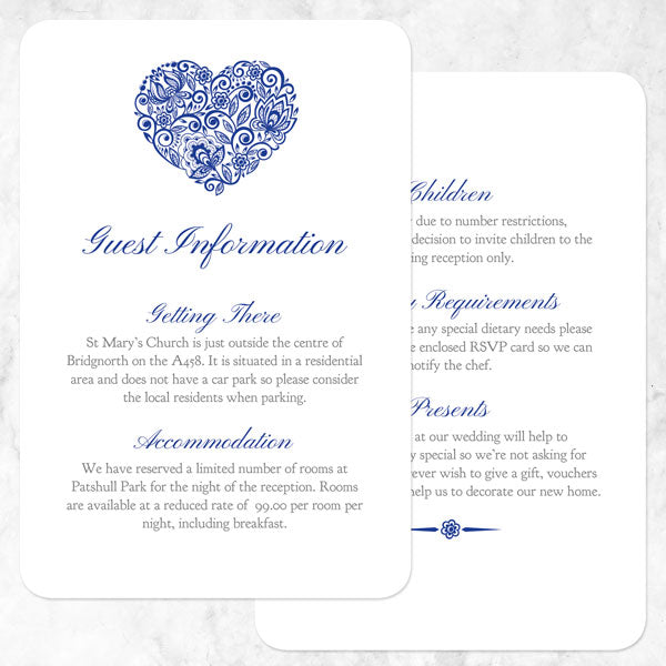 Lace Love Heart - Boutique Wedding Invitation & RSVP